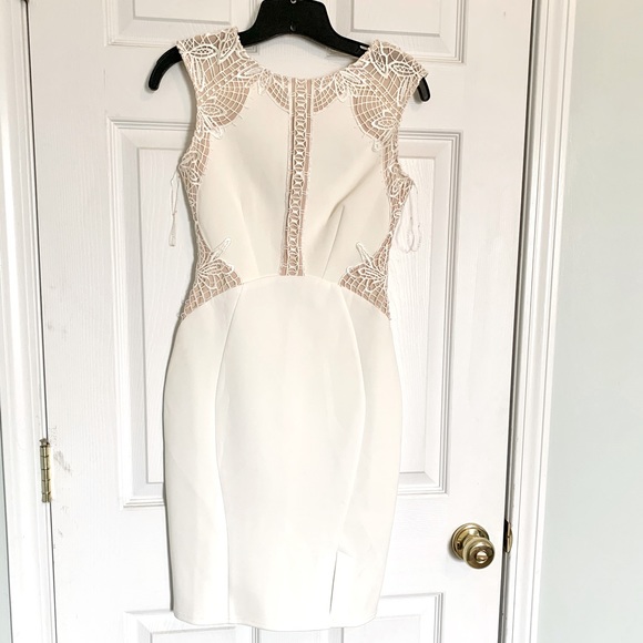 White cocktail dress, worn once - Picture 1 of 6